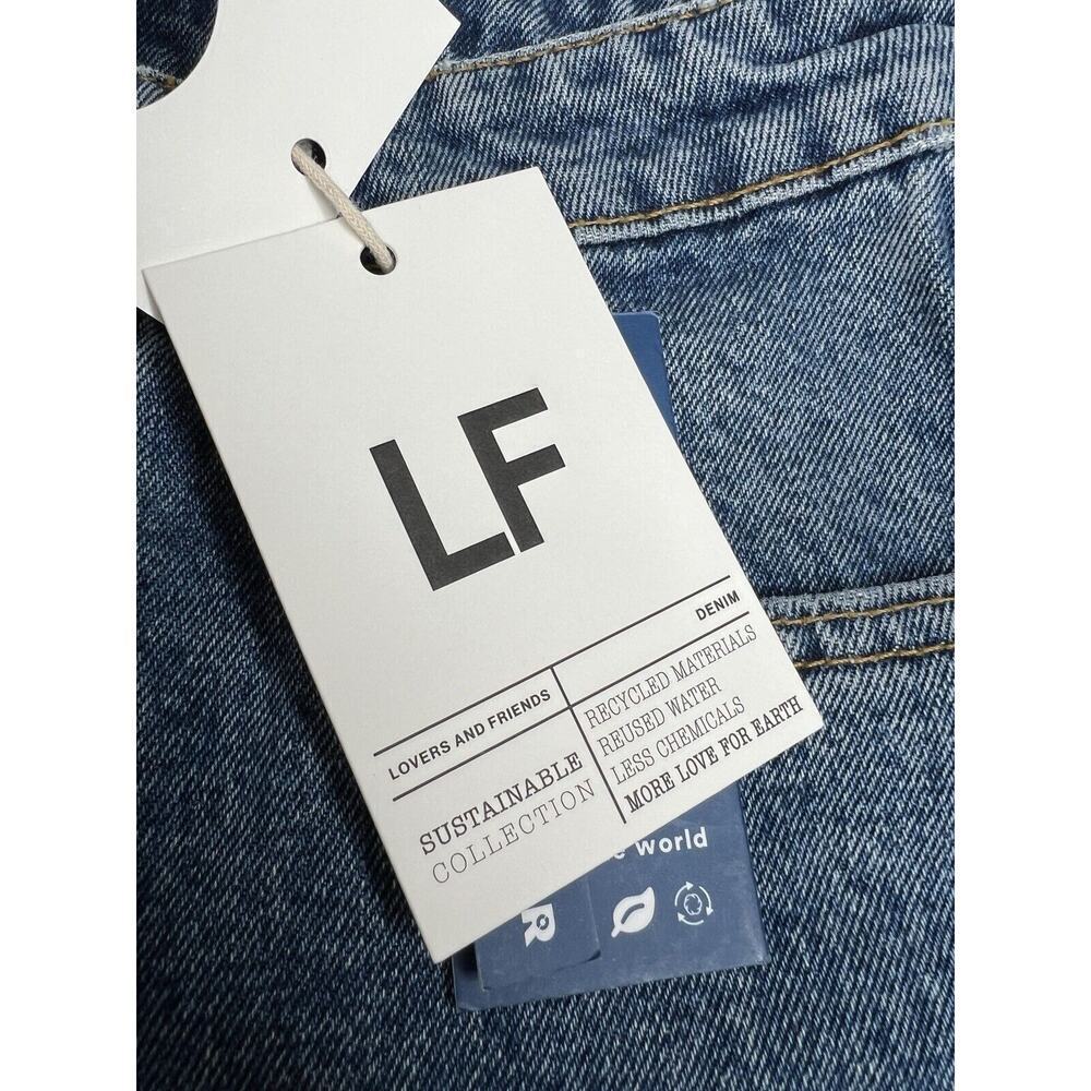 NWT Lovers and Friends Ryan High Rise Straight Jeans in San Sebastian Size 27 - Picture 5 of 12